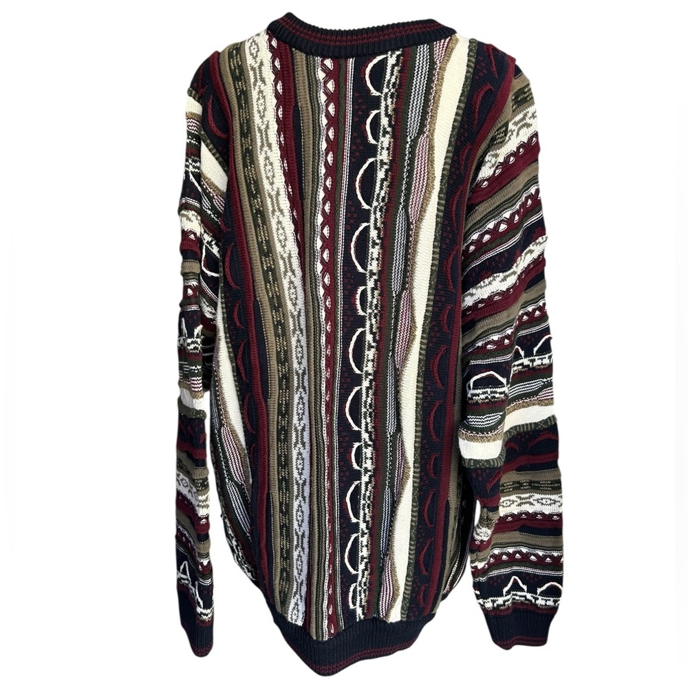 Cotton Traders Coogi 3D Knit Sweater Vintage Men's XLarge Textured